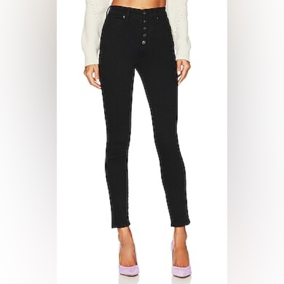 Veronica Beard Denim - Veronica Beard Maera Skinny High Rise Jeans in Onyx Sz26